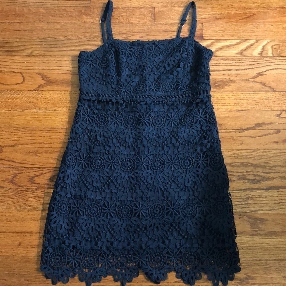 Women’s Hollister Navy Blue Lace Dress - Picture 10 of 16